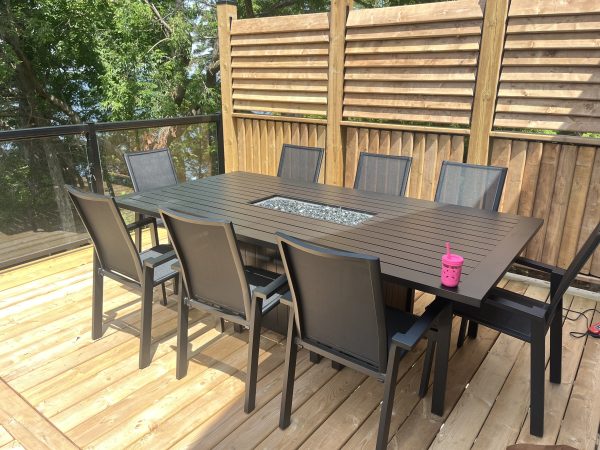 Aluminum Fire Dining Table - Image 2