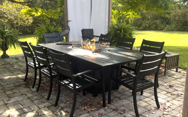 Aluminum Fire Dining Table - Image 3