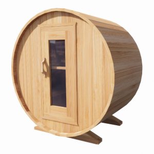 Barrel Sauna 7'x4' - Knotty Cedar
