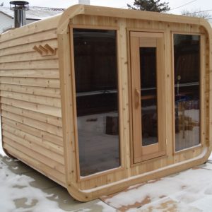 Luna Sauna 8'x7 Knotty Cedar
