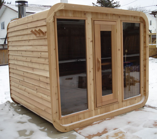 Luna Sauna 8'x7 Knotty Cedar