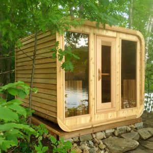 Luna Sauna 8'x8' knotty cedar